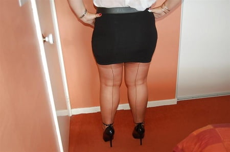 Chubby Milf Linda Wearing Seamed Stockings And Stilettos Hot Sex Picture