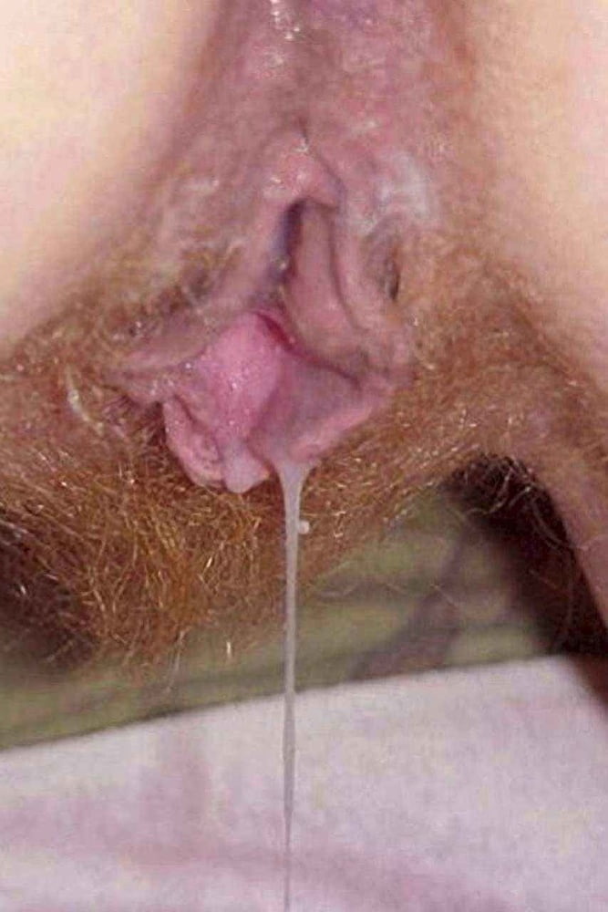 Cum red hairy pussy images
