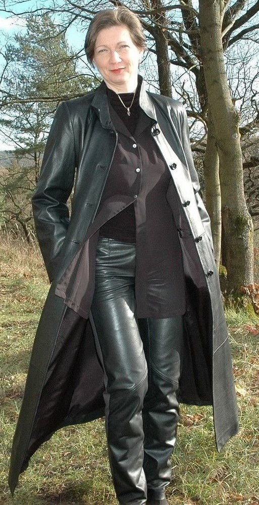 Milf In Long Leather Coat Porn Photos Sex Videos