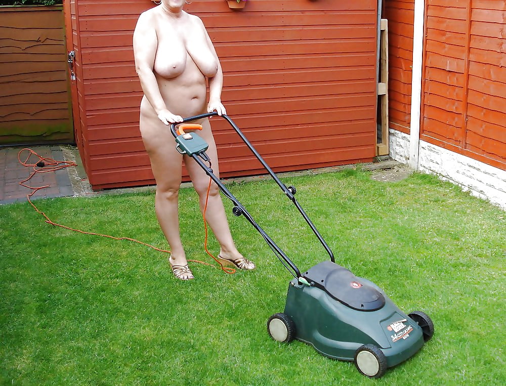 Nude Women In The Yard.