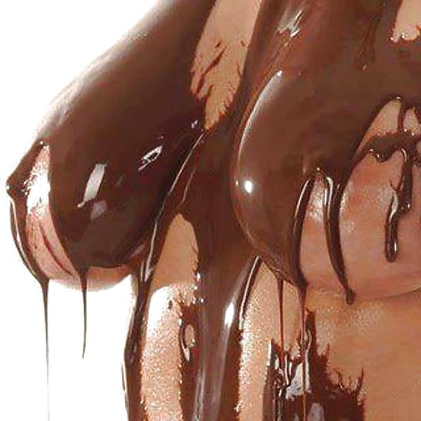Girl covered in chocolate xxx