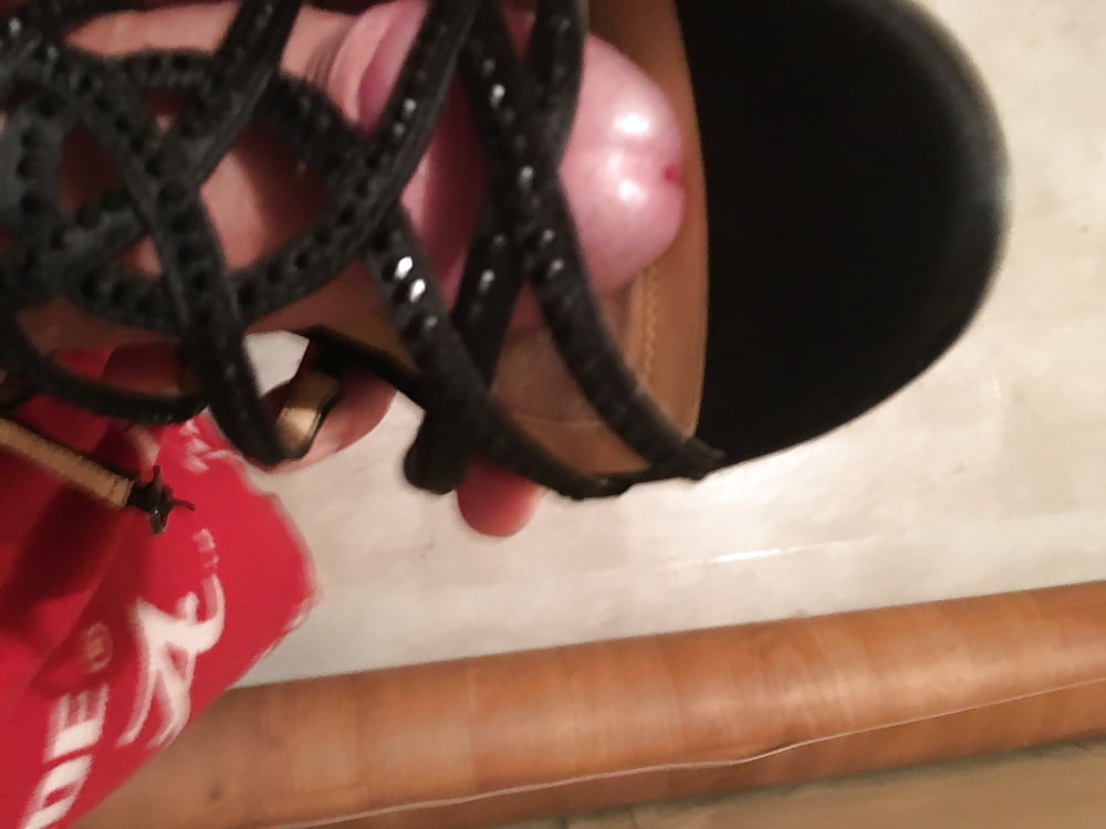 Porn Pics Girlfriends new black heels