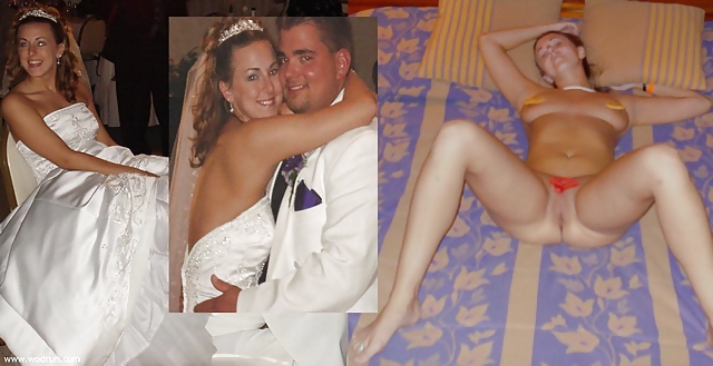 Porn Pics Real Amateur Brides - Dressed & Undressed 7