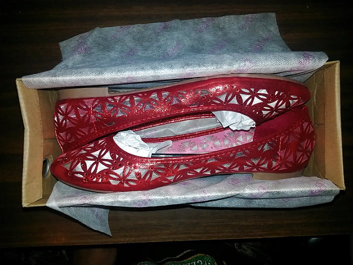 Porn Pics Bella Marie Glitter-N-Mesh Ballet Flats