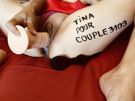 d dicace tina french slut creampie pussy fuck big dildo xl         