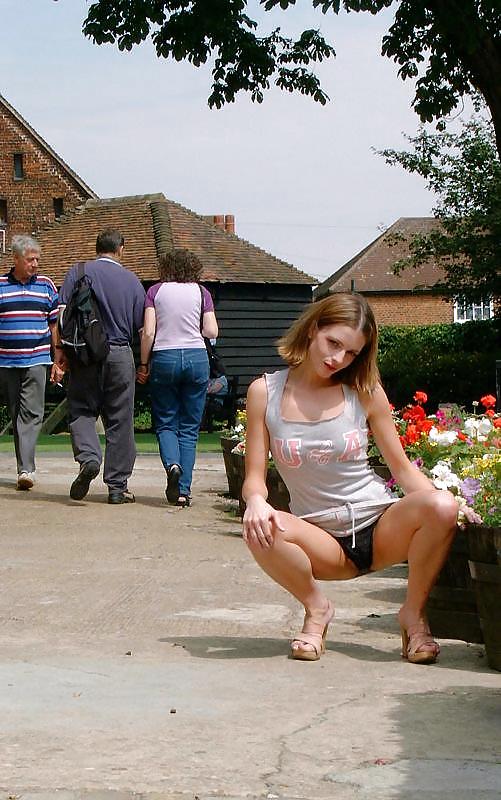 Porn Pics Annabel nude in public