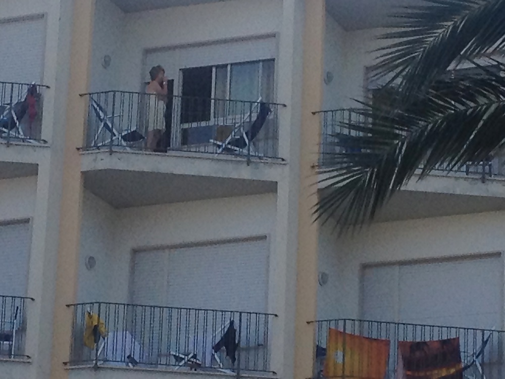 Porn Pics hotel balcony voyeur