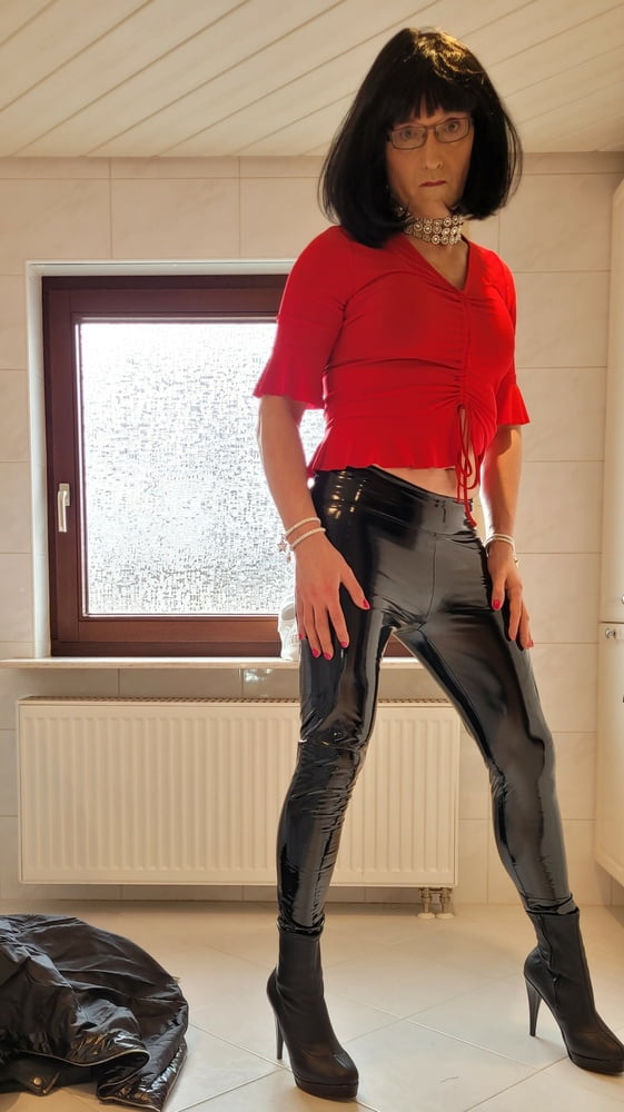 Patent Leather Jeans And Dress Lack Latex Leder Kleid 32 Pics Xhamster