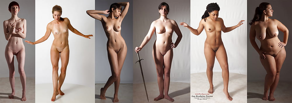 Beautiful Nude Sexy Lady Elegant Pose Stock Photo