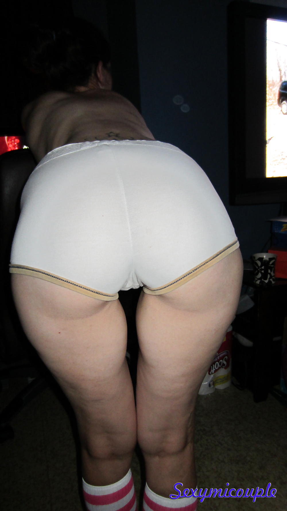 Porn Pics Cotton Shorts Creampie