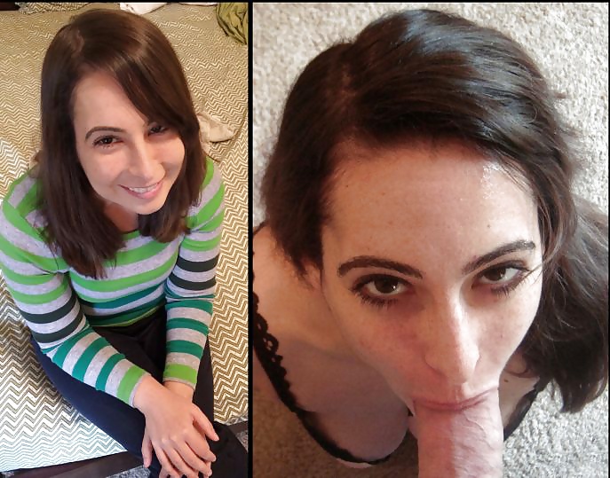 Porn Pics Before And During Blowjob #5