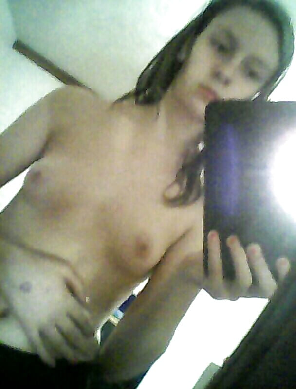 Porn Pics voyeur teen in bra and panties small boobs small tits teen