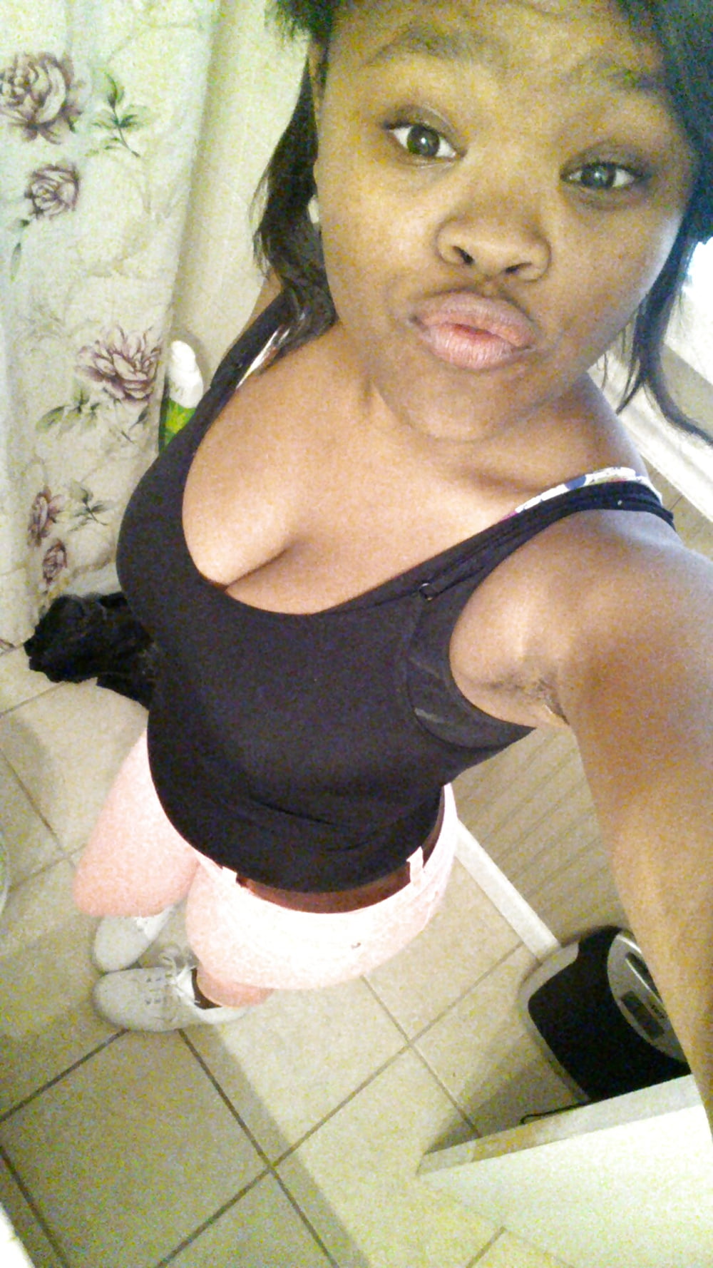 Porn Pics sexy ebony girl selfie 08