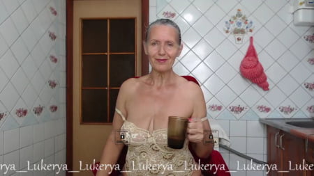 sexy lukerya in closed lace lingerie         