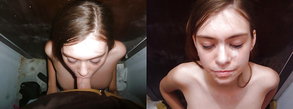 Porn Pics before and after facial cumshot