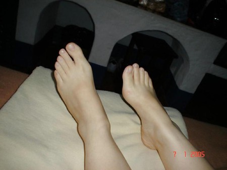 Nice feet and legs of my wife