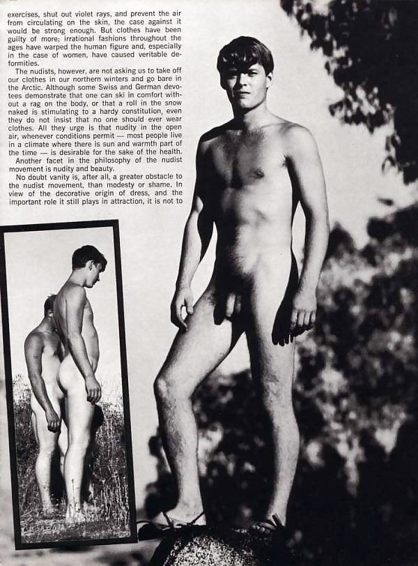 Vintage Physique Magazine - Male Athletic Nudist Man -3741