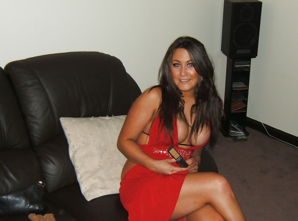 Porn Pics Sexy Chav red dress