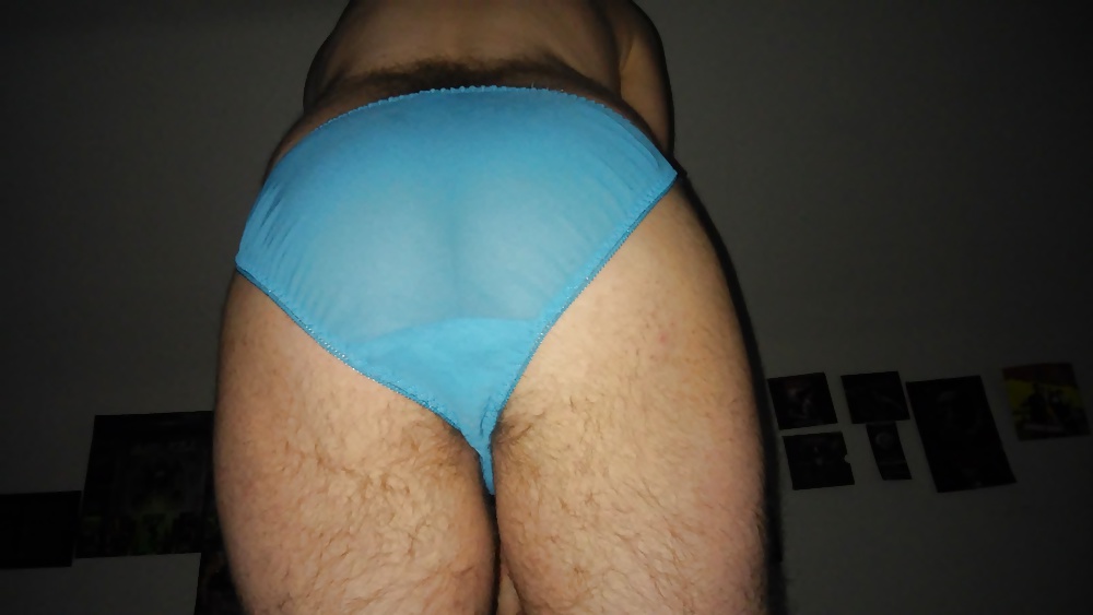 Porn Pics Blue panties i got from ebay