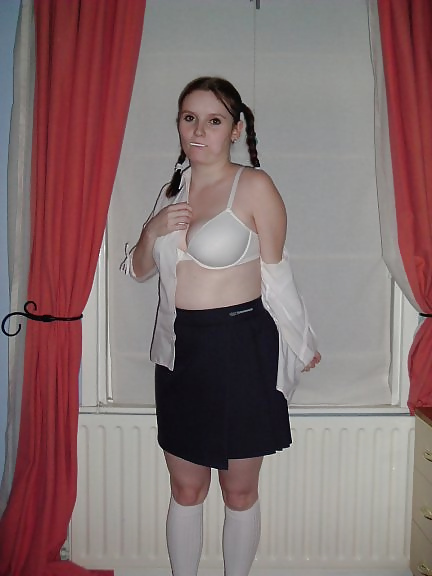 Porn Pics My girl stripping her uniform off