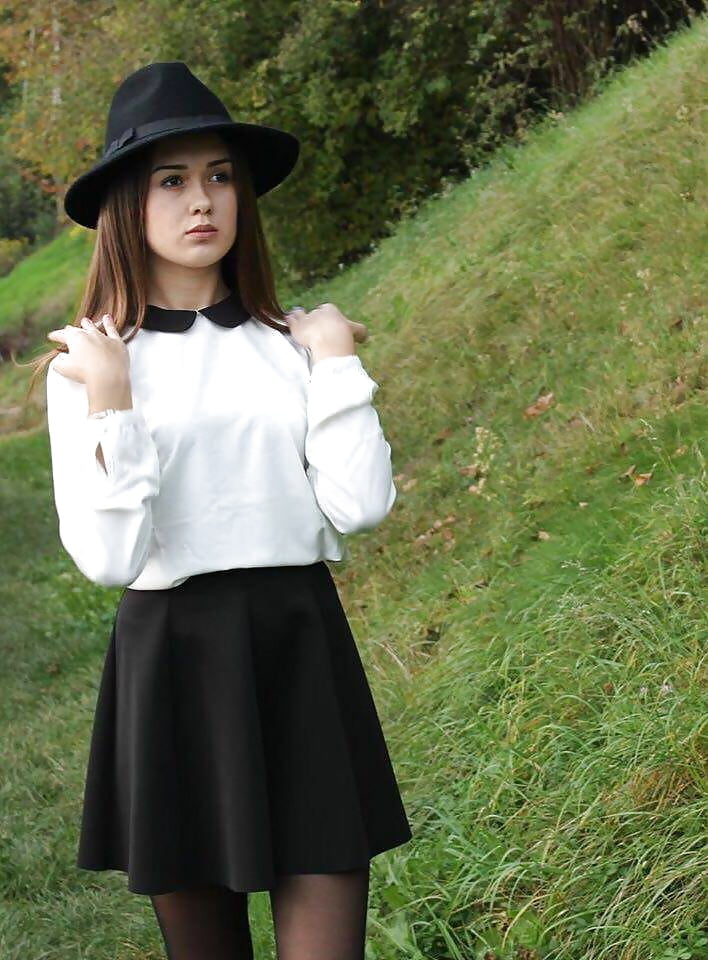 Uniform outdoor crossdresser asian