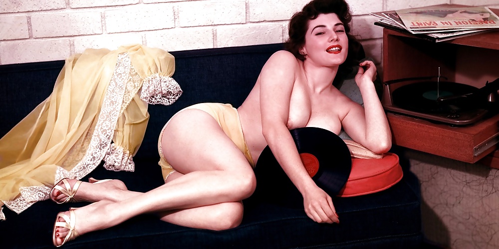 Porn Pics Vintage lady's & Vinyl records-num-003