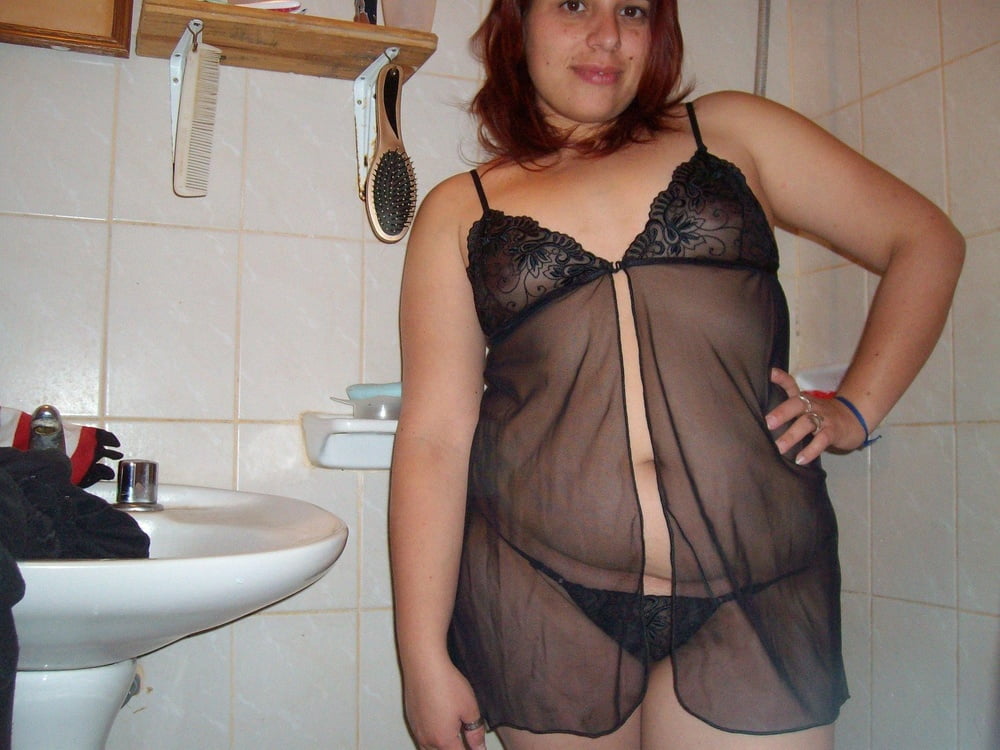 Panties bathroom chubby housewife