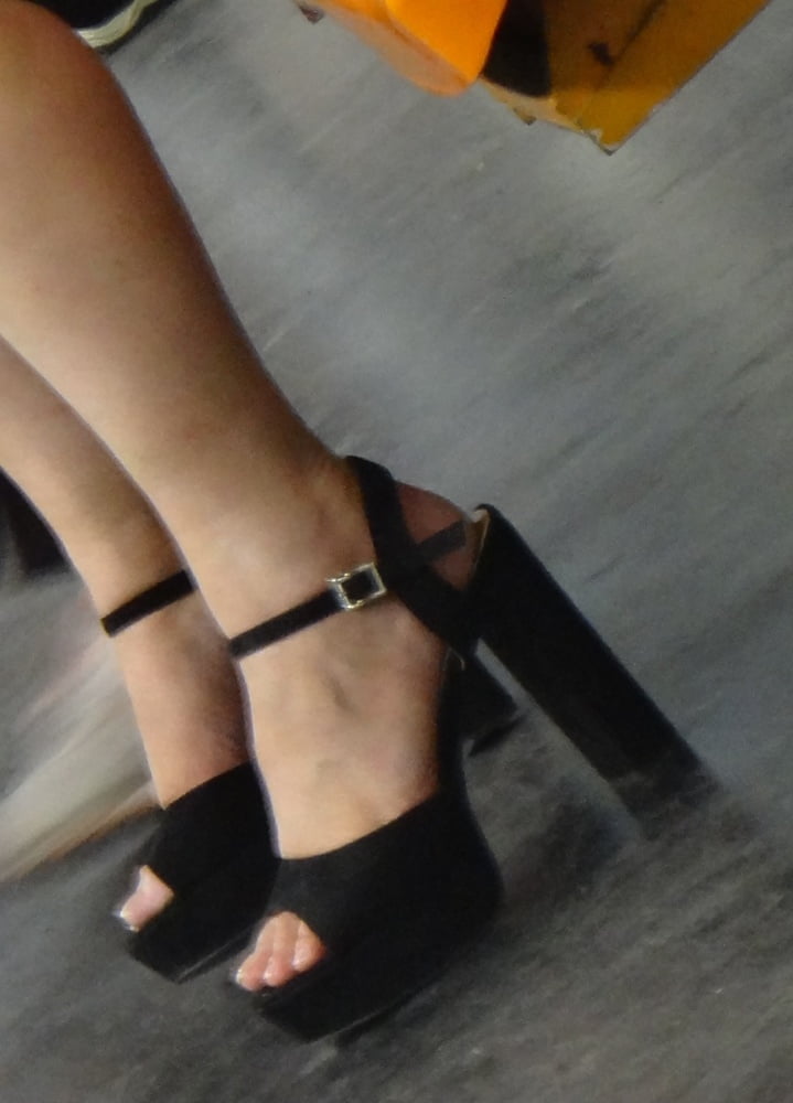 Candid mature in high heels photo #324418936