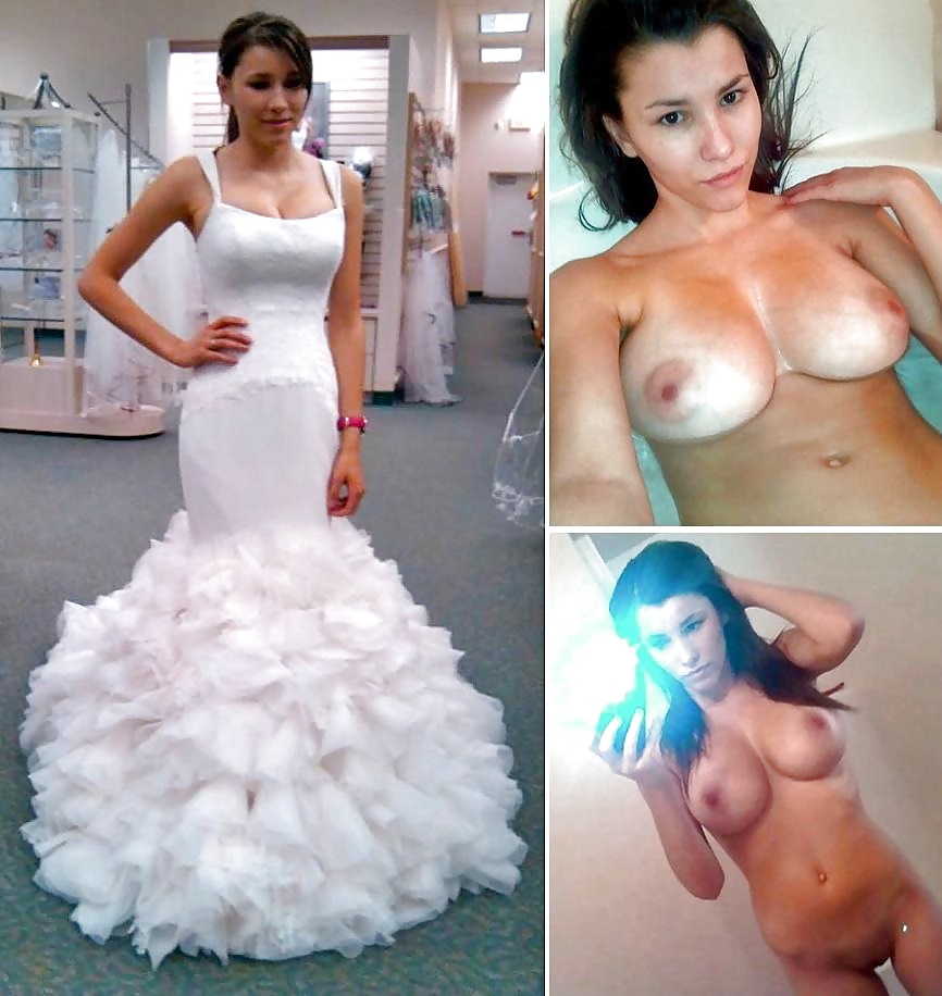 Porn Pics Real Amateur Brides Dressed Undressed 16