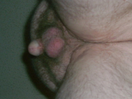 my hanging balls and cock