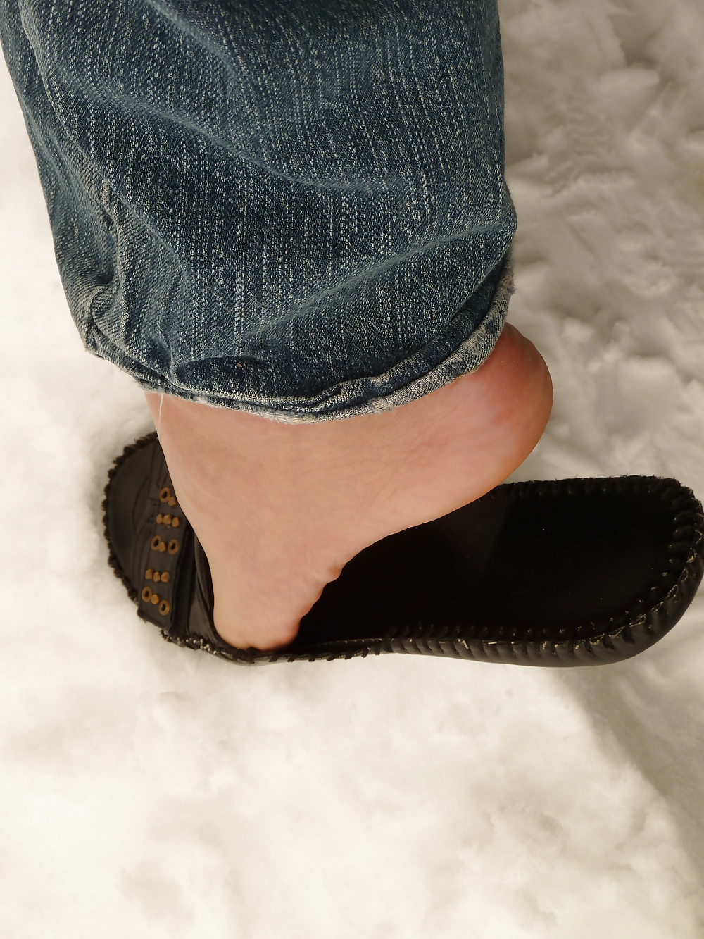 Porn Pics feet in snow