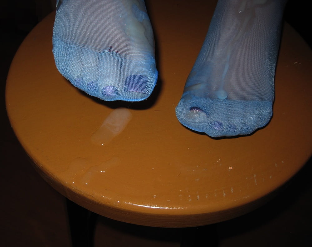 Blue nylon stocking on bar chair - 46 Photos 