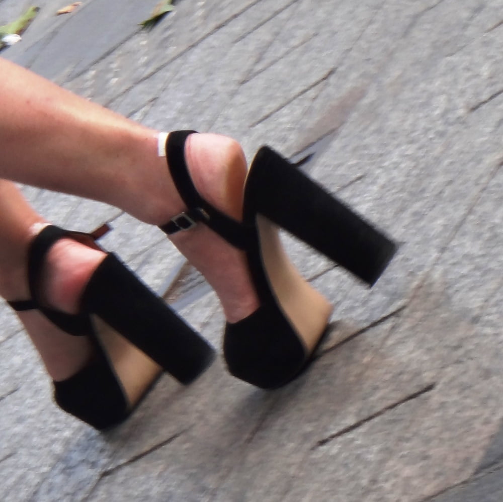 Candid mature in high heels photo #324418666