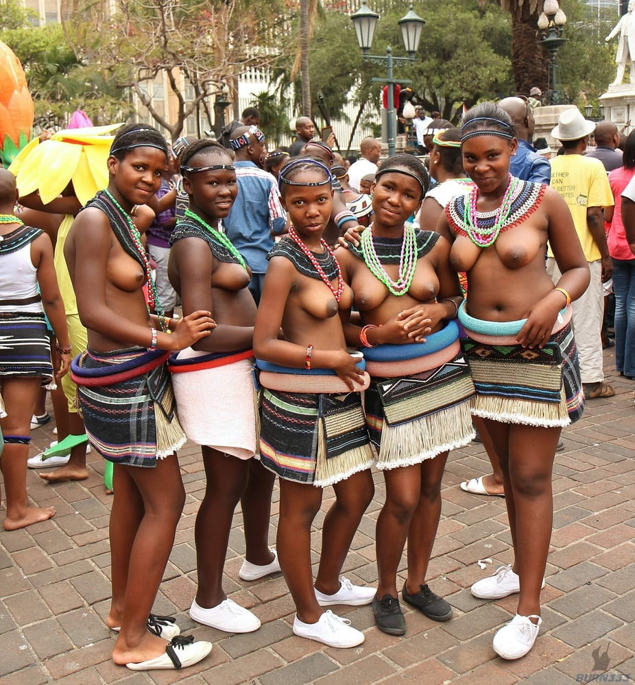 Topless tribal women.