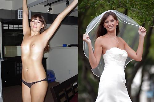 Porn Pics Real Amateur Brides Dressed Undressed 12