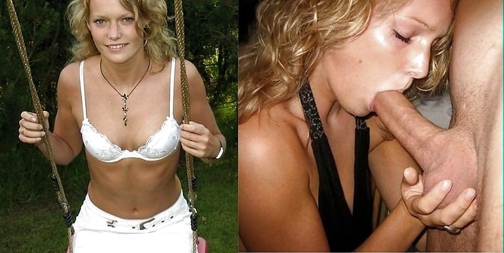 Porn Pics Your girlfriend before-after, dressed-undressed