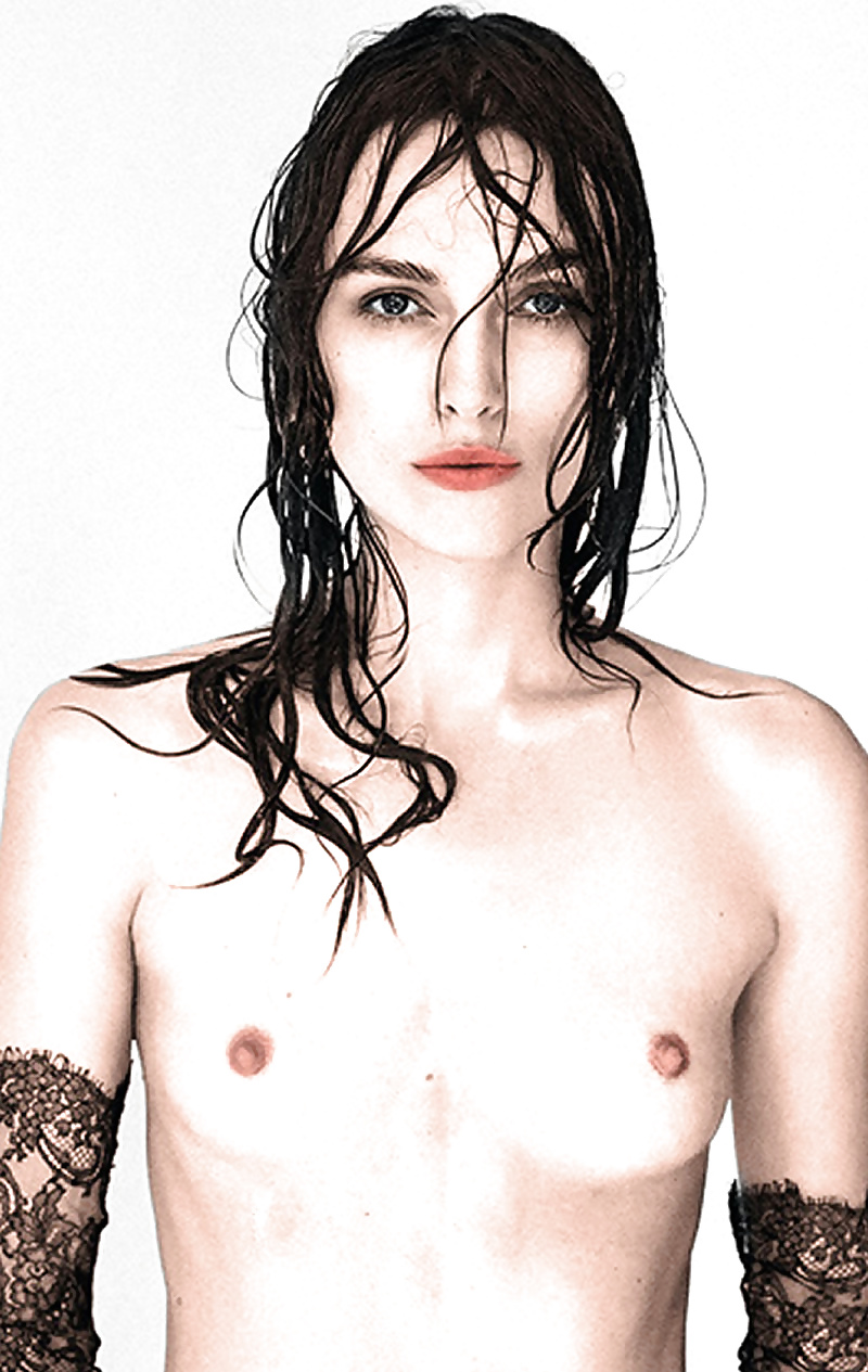 Keira Knightley topless in colour.