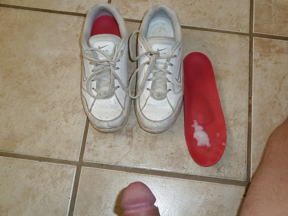 Porn Pics stinky shoes with cum