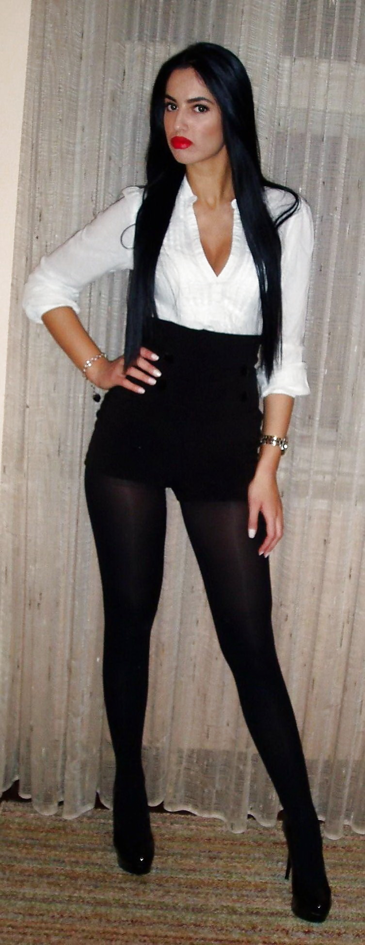 Porn Pics Hot pantyhose babes 65