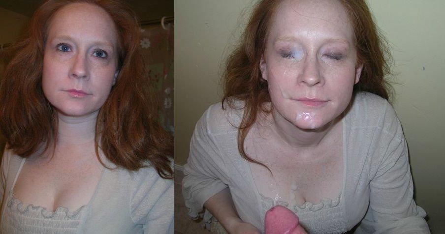 Porn Pics amateur before and after facial cumshot