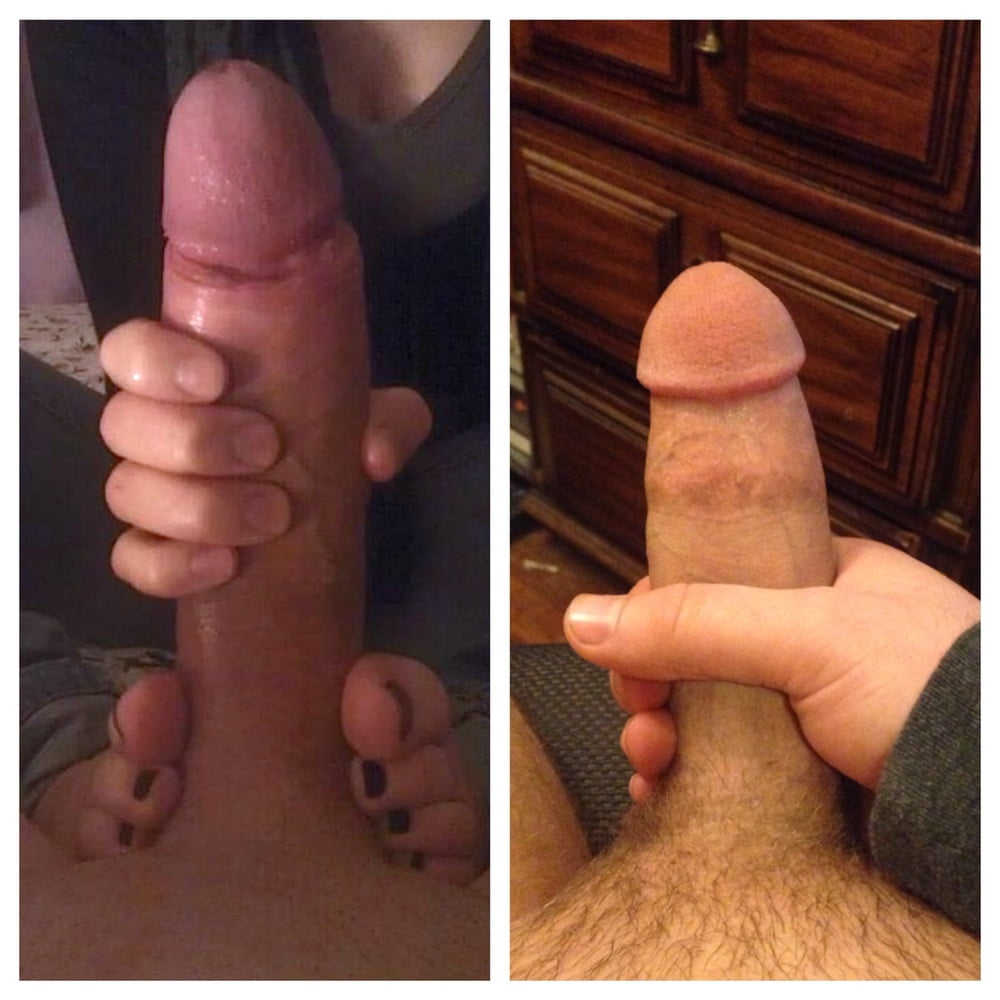 More related huge hard cuckold cock comparison.