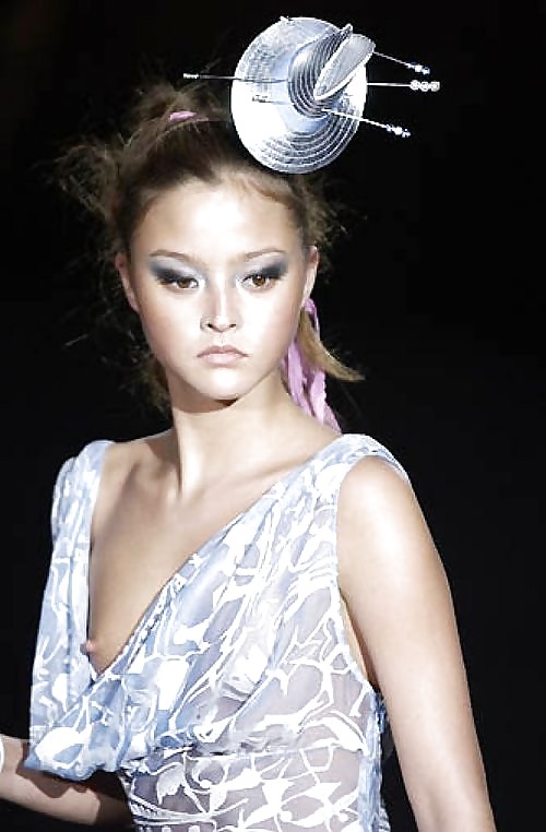 Porn Pics nipslips at paris fashion week