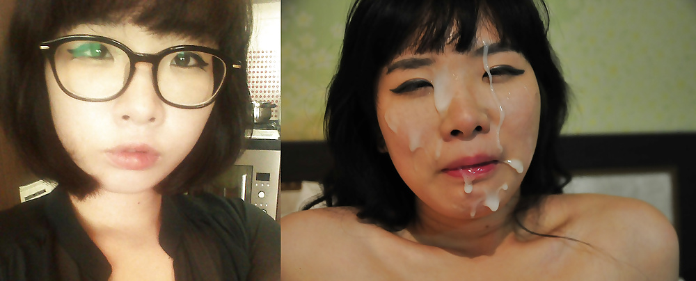 Porn Pics Super Cute Asian Dressed Undressed Before After Facials