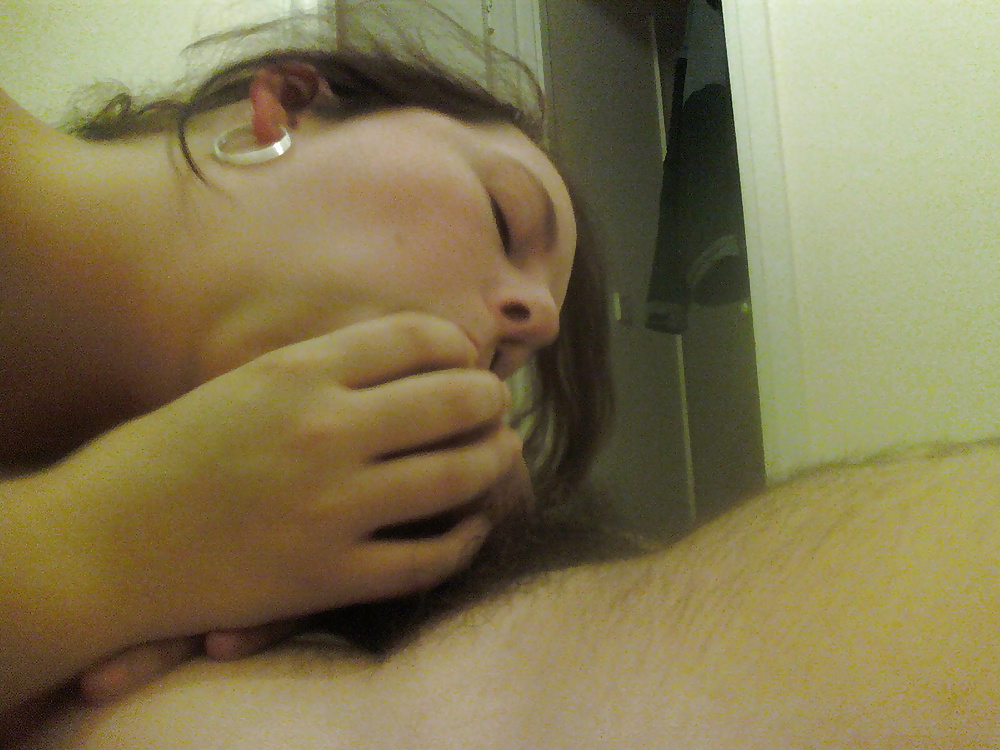Porn Pics Bbw big tit wife Amy sucks cock to facial