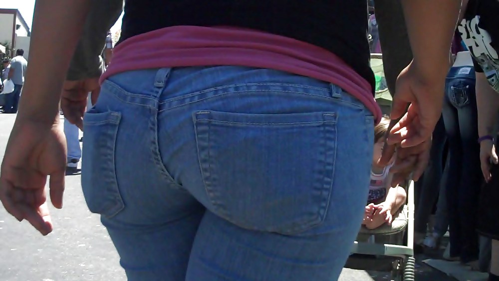 Porn Pics Following behind her nice butt & ass in jeans