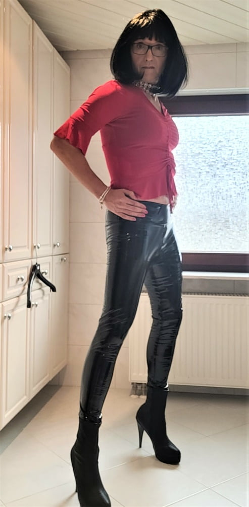 Patent Leather Jeans And Dress Lack Latex Leder Kleid 32 Pics Xhamster