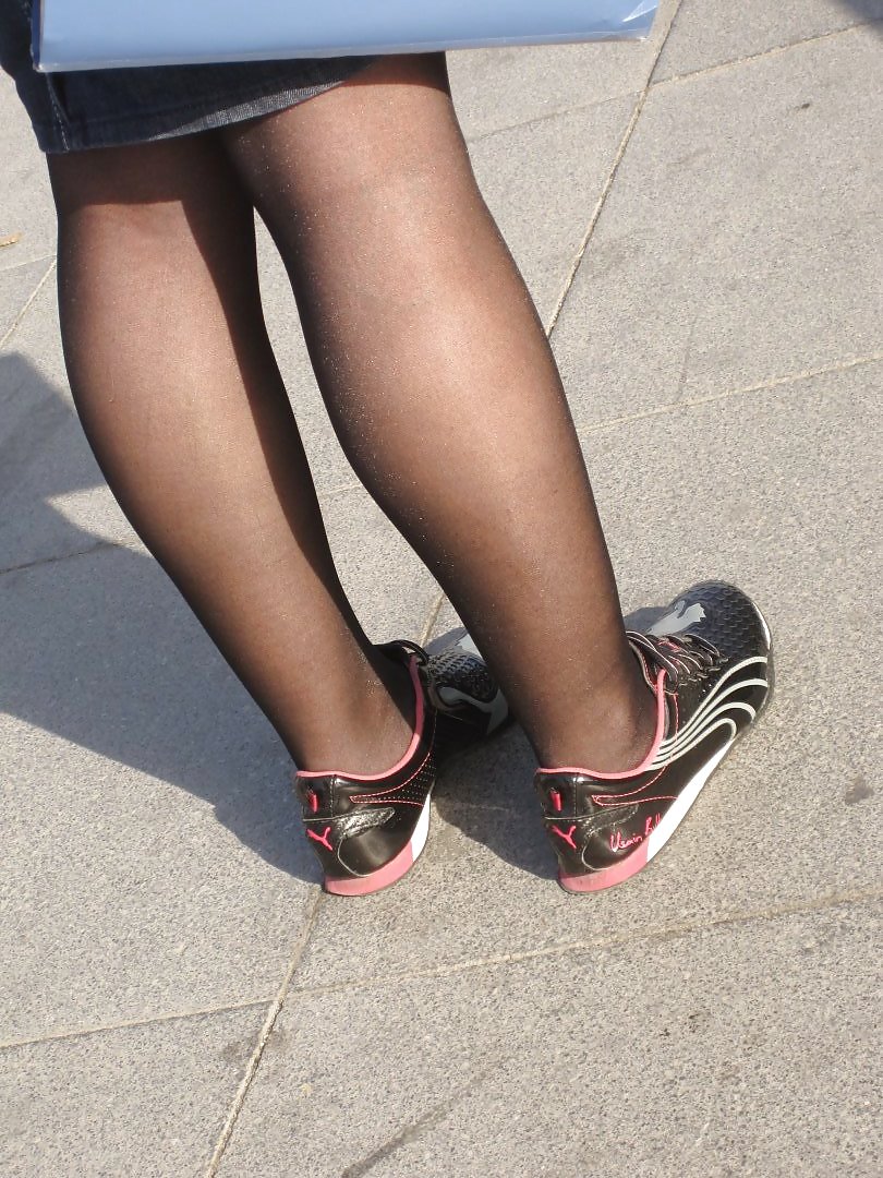 Porn Pics Turkish Candid Pantyhose and Sneakers