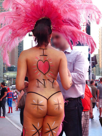 I LOVE NEW YORK SEXY GIRL TIMES SQUARE PART3