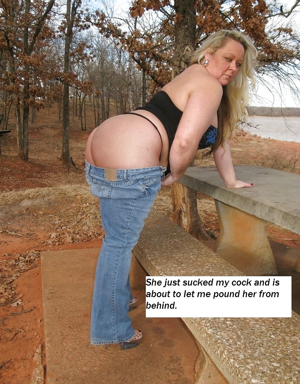 Porn Pics Blonde BBW Ex with captions
