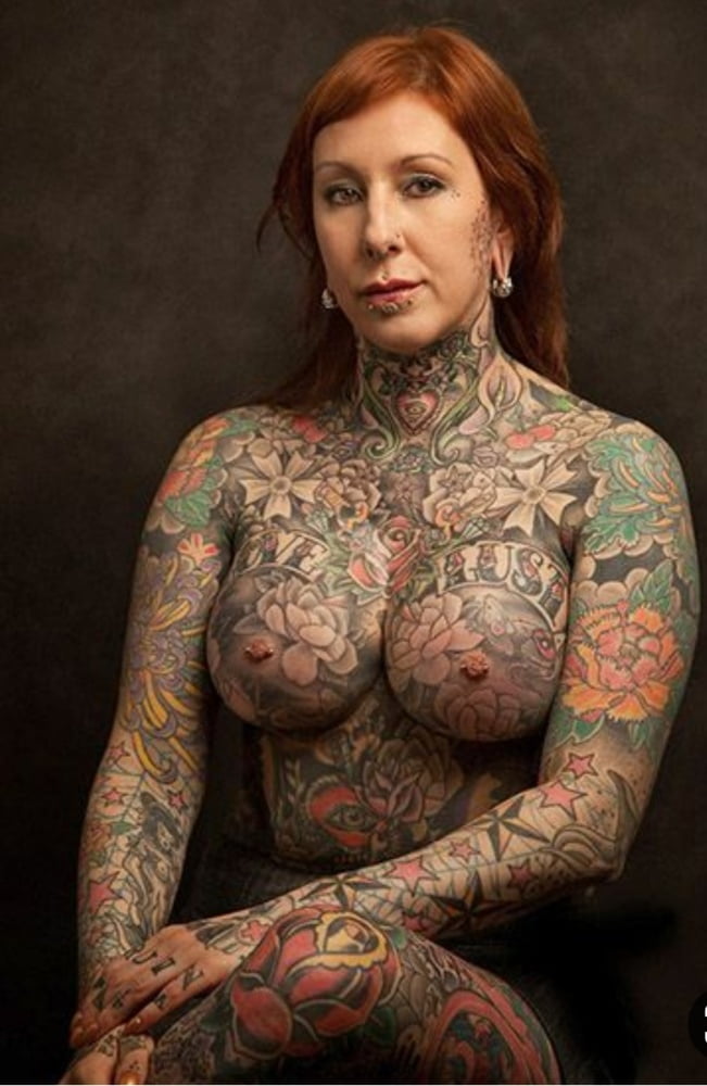 Women with tattooed vaginas.